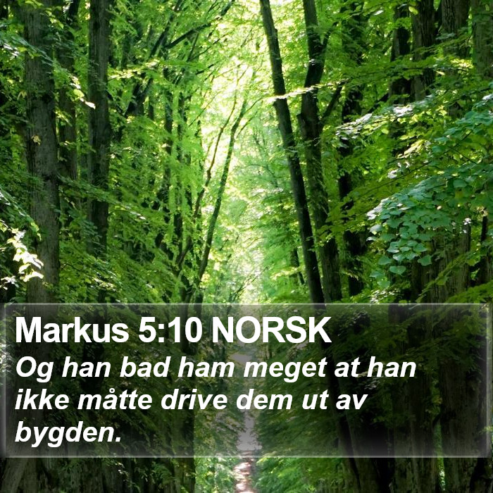 Markus 5:10 NORSK Bible Study