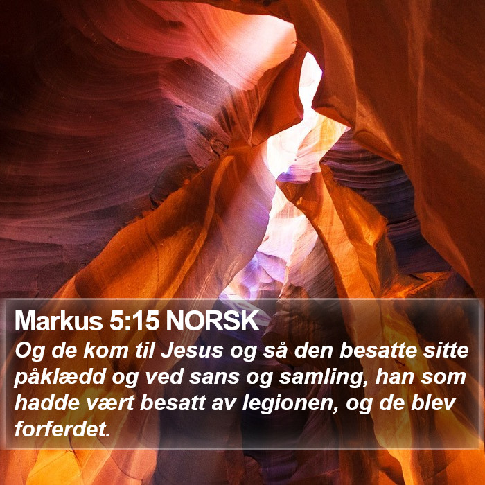 Markus 5:15 NORSK Bible Study