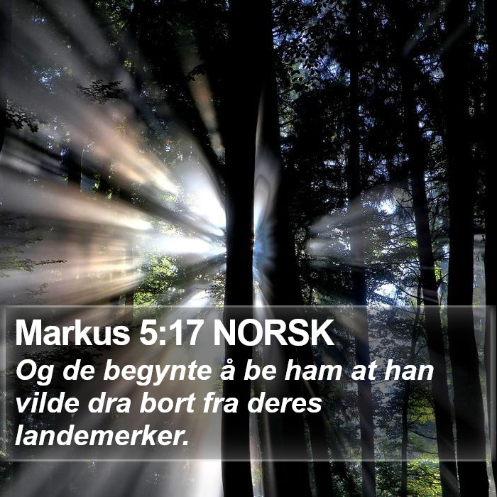 Markus 5:17 NORSK Bible Study