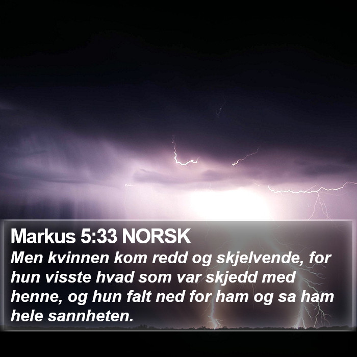 Markus 5:33 NORSK Bible Study