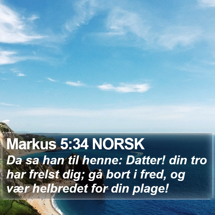 Markus 5:34 NORSK Bible Study