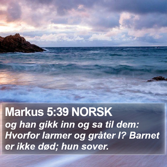 Markus 5:39 NORSK Bible Study