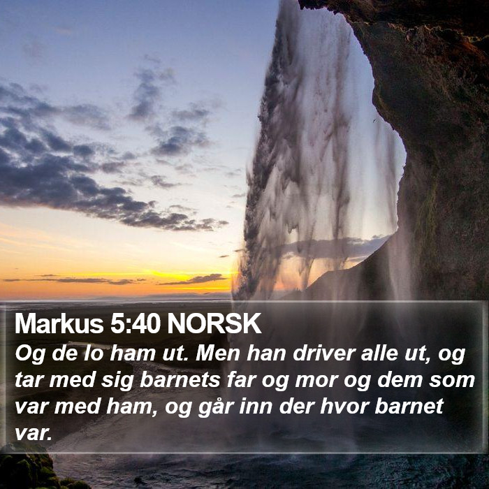 Markus 5:40 NORSK Bible Study