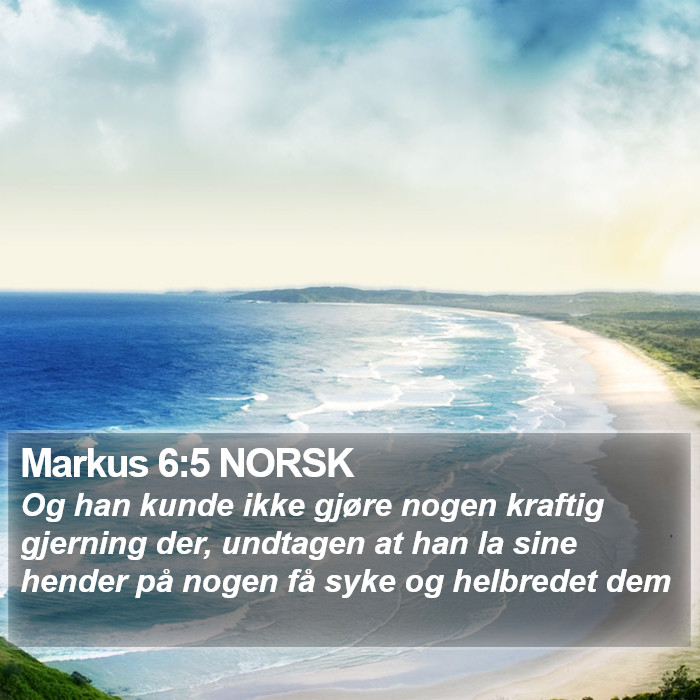 Markus 6:5 NORSK Bible Study