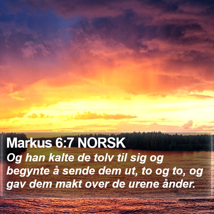 Markus 6:7 NORSK Bible Study