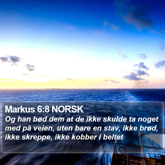 Markus 6:8 NORSK Bible Study