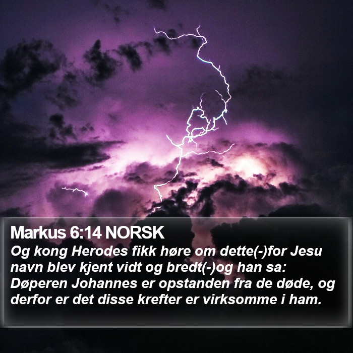 Markus 6:14 NORSK Bible Study