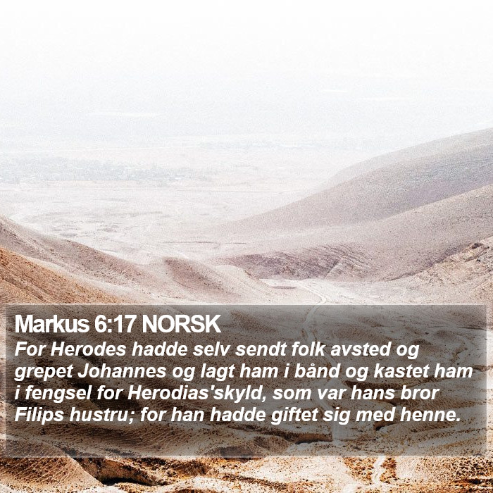 Markus 6:17 NORSK Bible Study