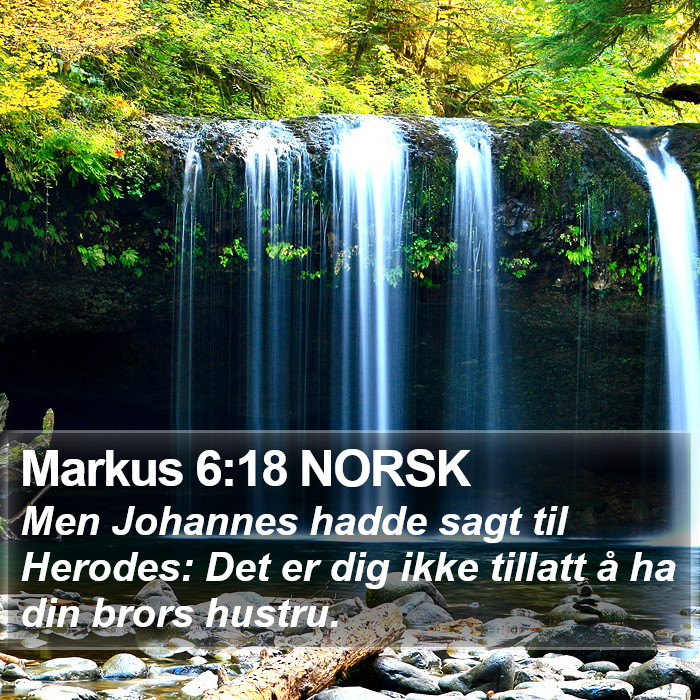 Markus 6:18 NORSK Bible Study