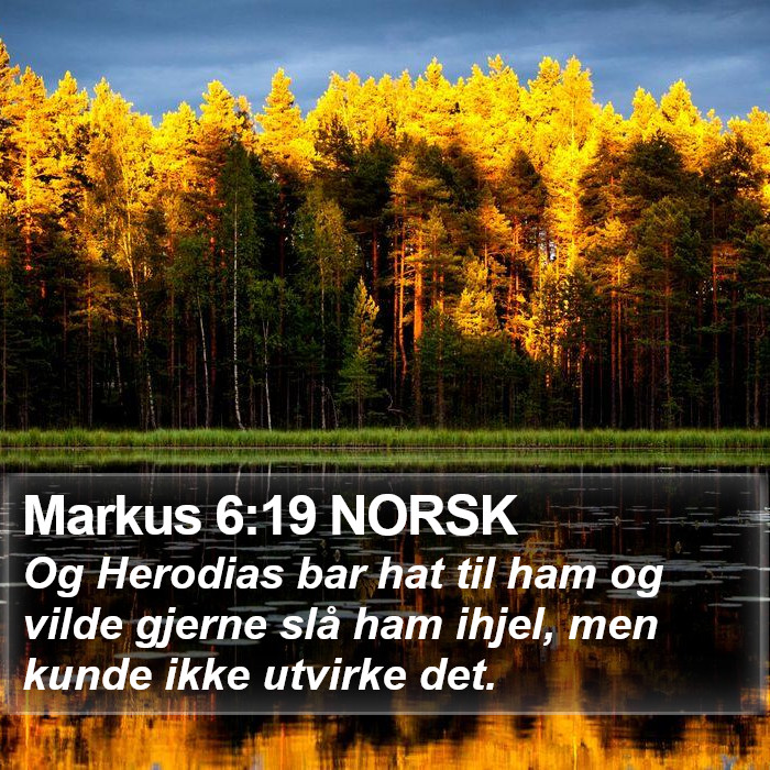 Markus 6:19 NORSK Bible Study