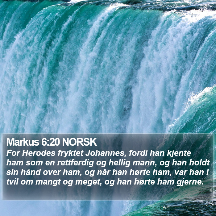 Markus 6:20 NORSK Bible Study
