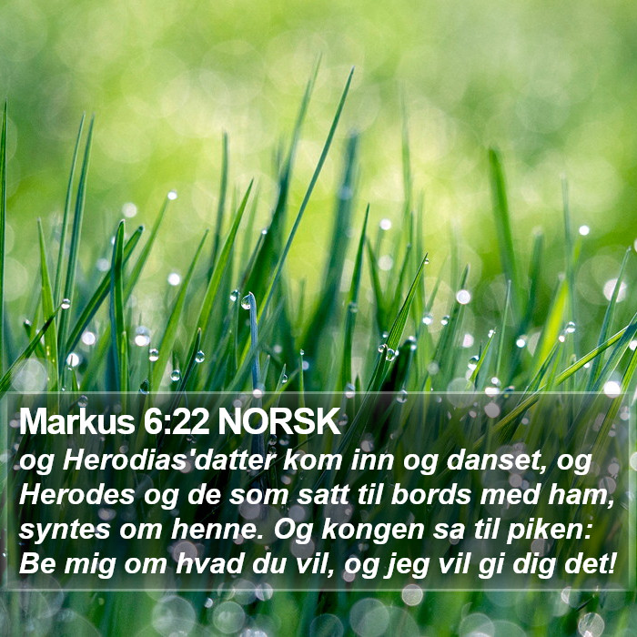 Markus 6:22 NORSK Bible Study