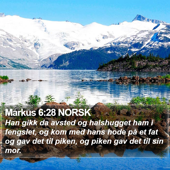 Markus 6:28 NORSK Bible Study