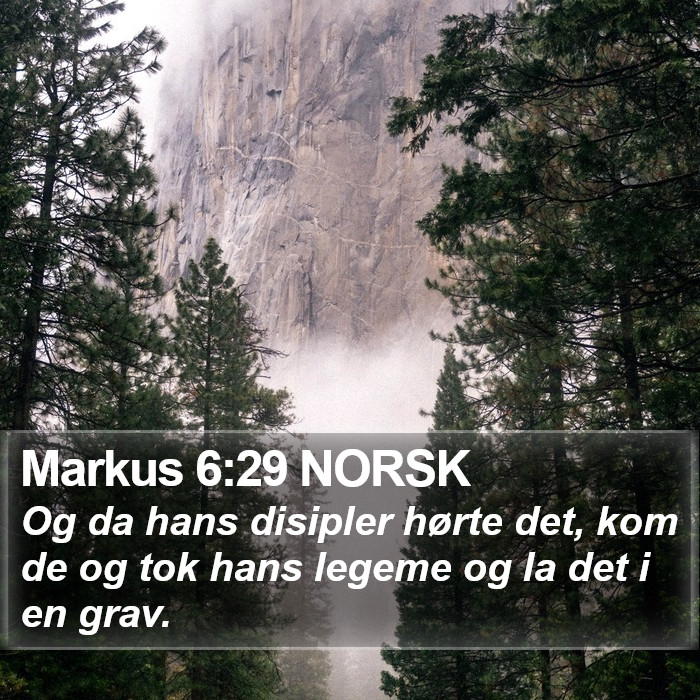 Markus 6:29 NORSK Bible Study
