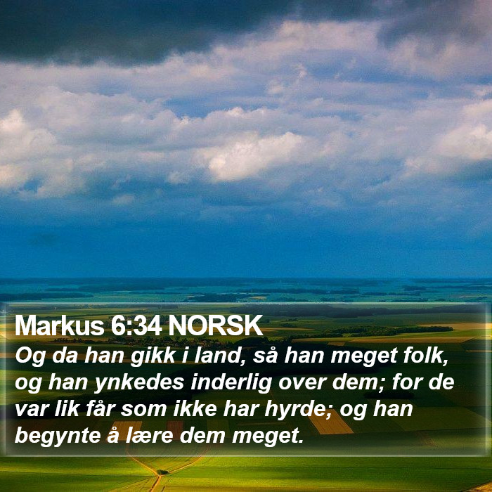Markus 6:34 NORSK Bible Study