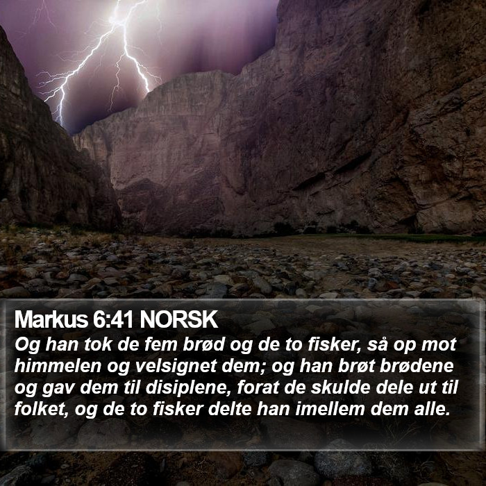 Markus 6:41 NORSK Bible Study