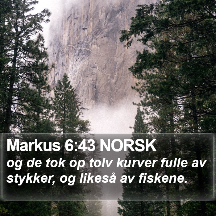 Markus 6:43 NORSK Bible Study
