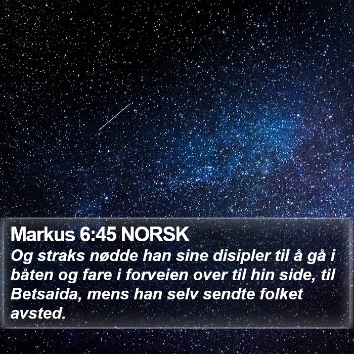Markus 6:45 NORSK Bible Study