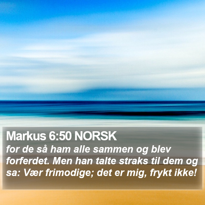 Markus 6:50 NORSK Bible Study