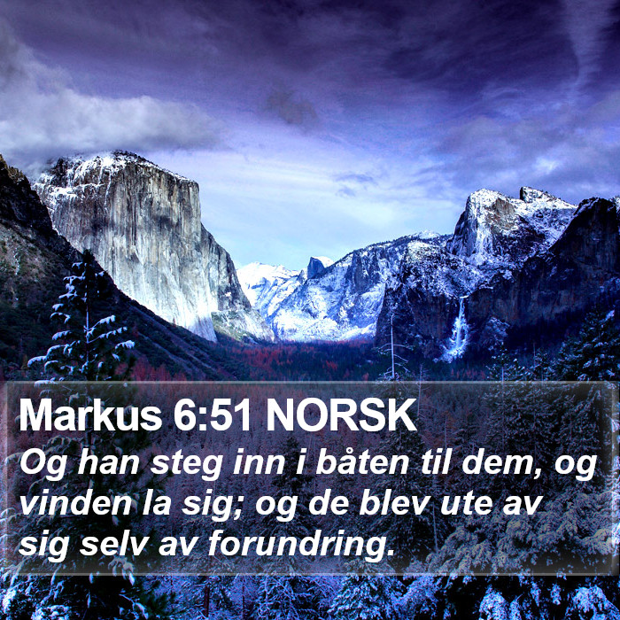 Markus 6:51 NORSK Bible Study