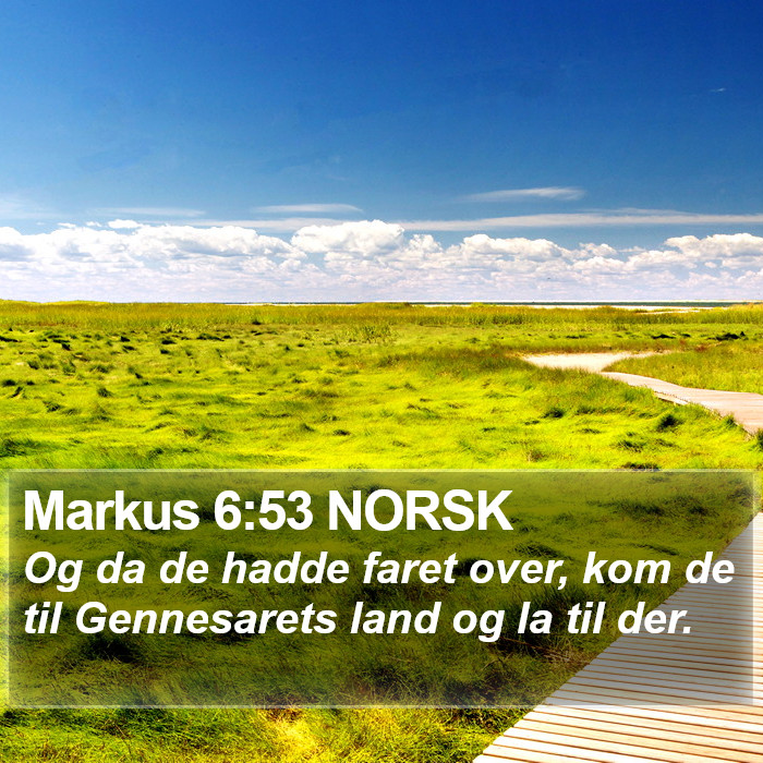 Markus 6:53 NORSK Bible Study