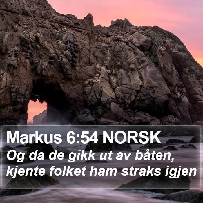 Markus 6:54 NORSK Bible Study