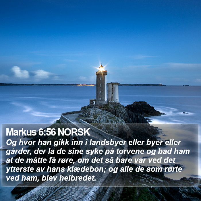 Markus 6:56 NORSK Bible Study