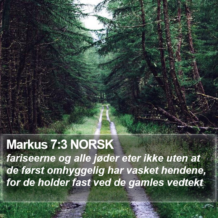 Markus 7:3 NORSK Bible Study