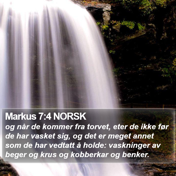 Markus 7:4 NORSK Bible Study