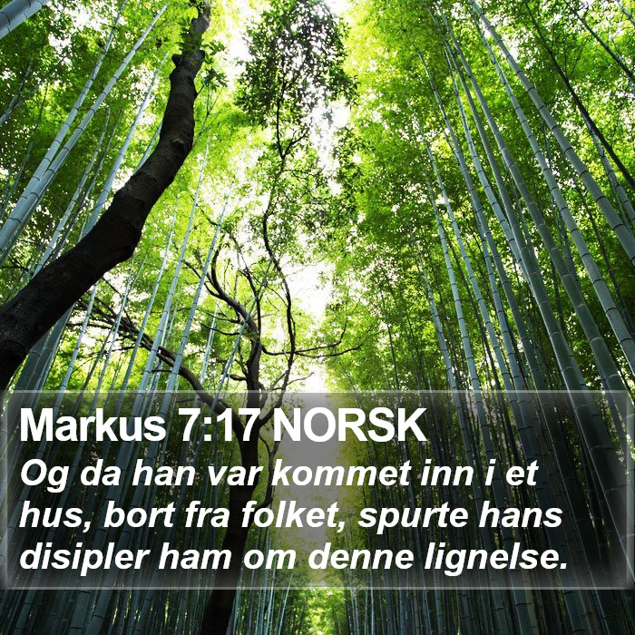 Markus 7:17 NORSK Bible Study