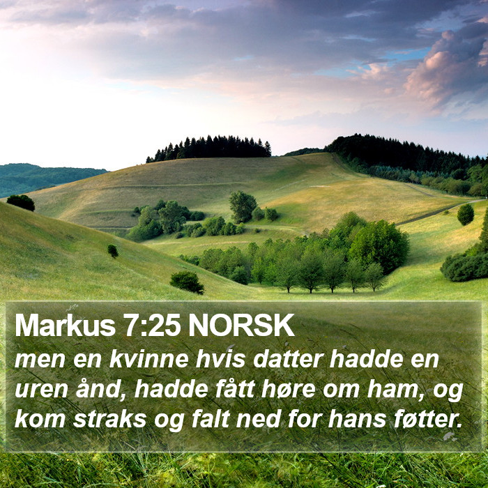 Markus 7:25 NORSK Bible Study