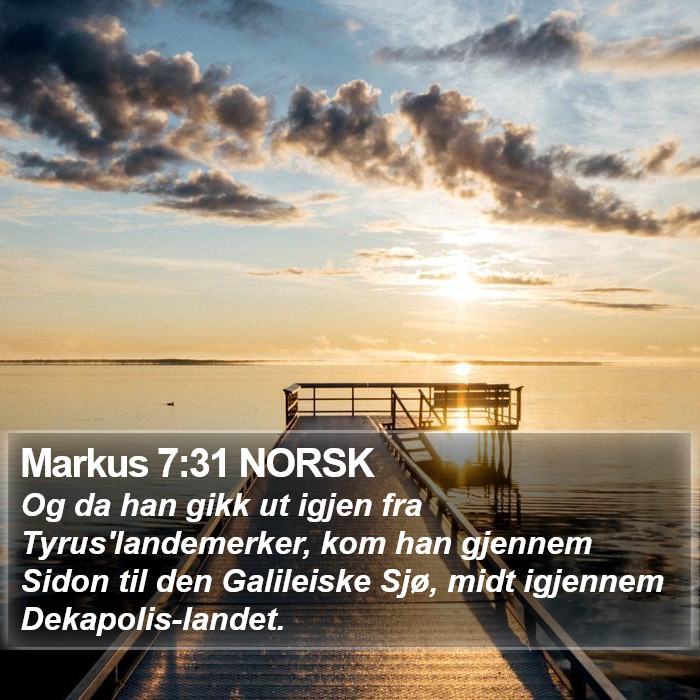 Markus 7:31 NORSK Bible Study