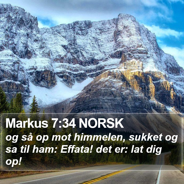 Markus 7:34 NORSK Bible Study