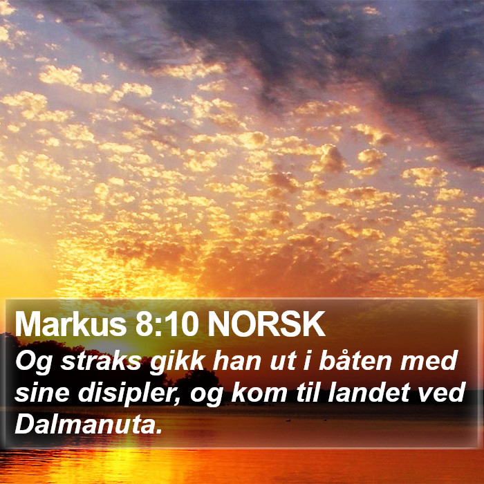 Markus 8:10 NORSK Bible Study