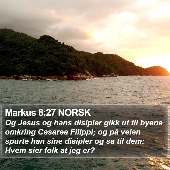 Markus 8:27 NORSK Bible Study