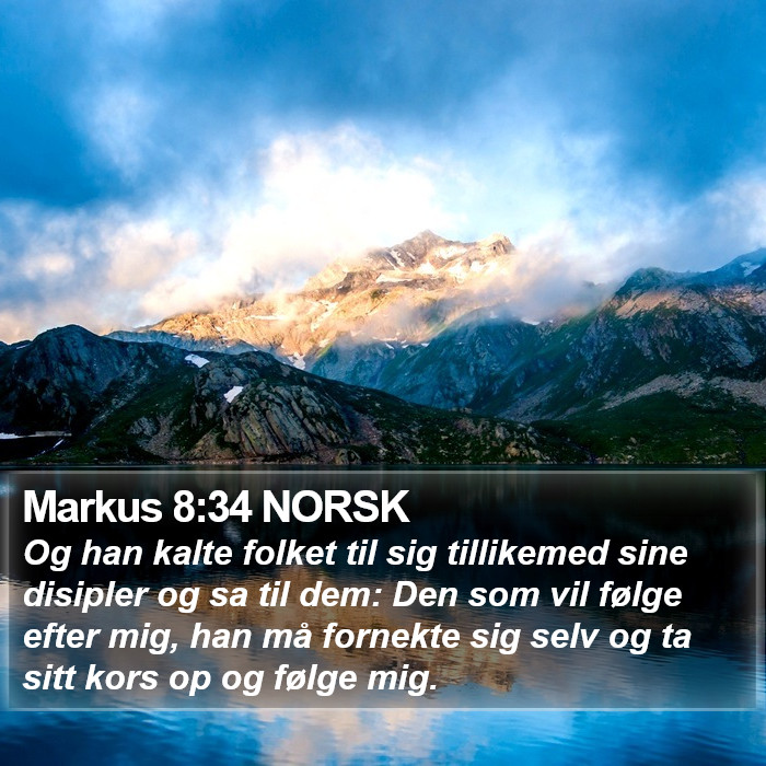 Markus 8:34 NORSK Bible Study