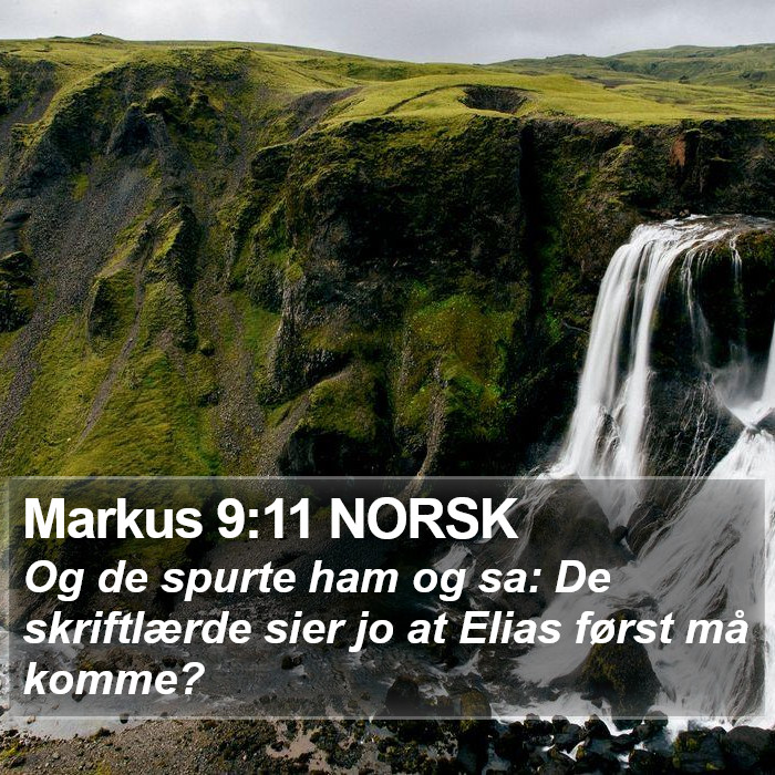 Markus 9:11 NORSK Bible Study