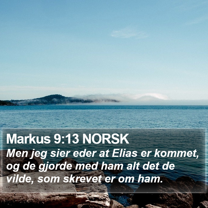 Markus 9:13 NORSK Bible Study