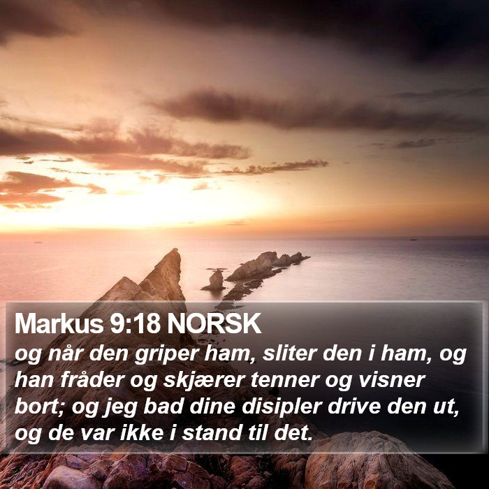 Markus 9:18 NORSK Bible Study