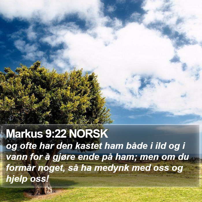 Markus 9:22 NORSK Bible Study