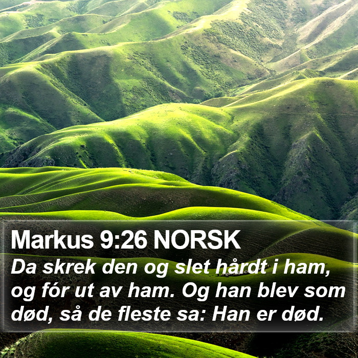 Markus 9:26 NORSK Bible Study