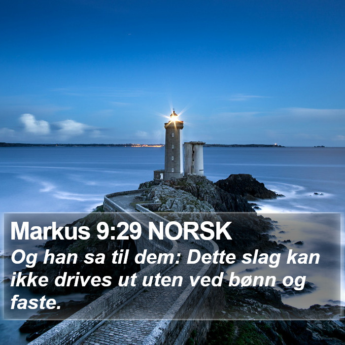 Markus 9:29 NORSK Bible Study