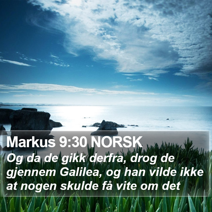 Markus 9:30 NORSK Bible Study