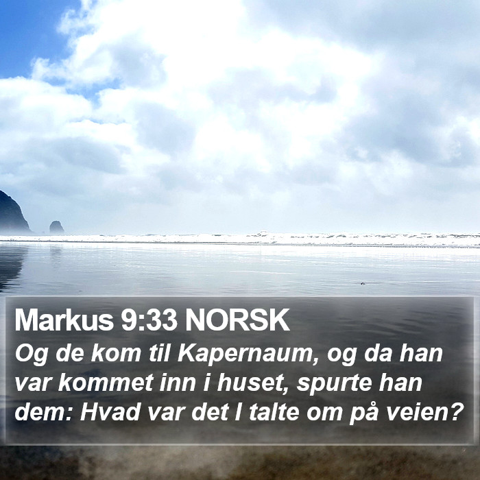 Markus 9:33 NORSK Bible Study