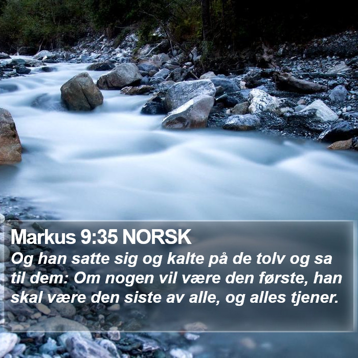 Markus 9:35 NORSK Bible Study