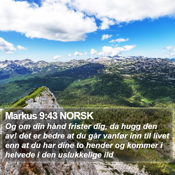 Markus 9:43 NORSK Bible Study