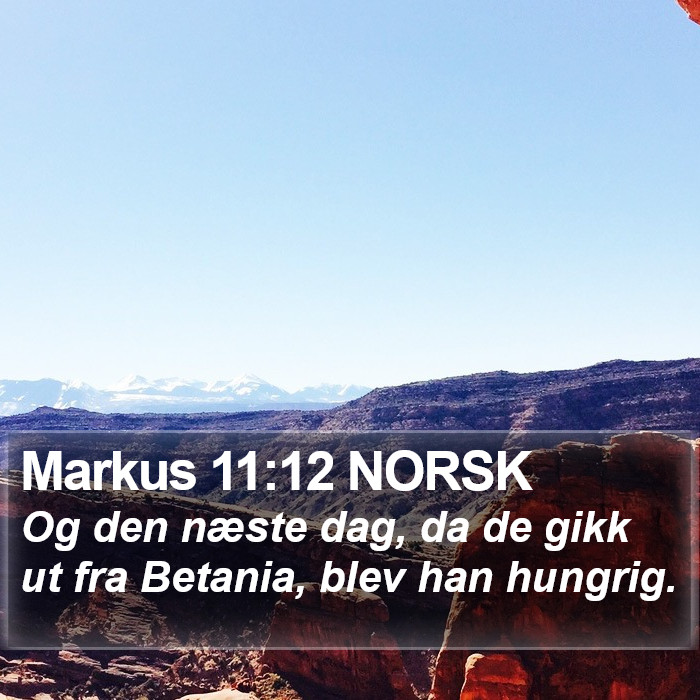 Markus 11:12 NORSK Bible Study