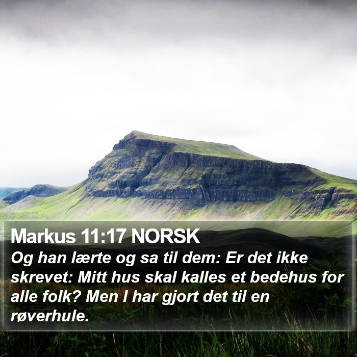 Markus 11:17 NORSK Bible Study