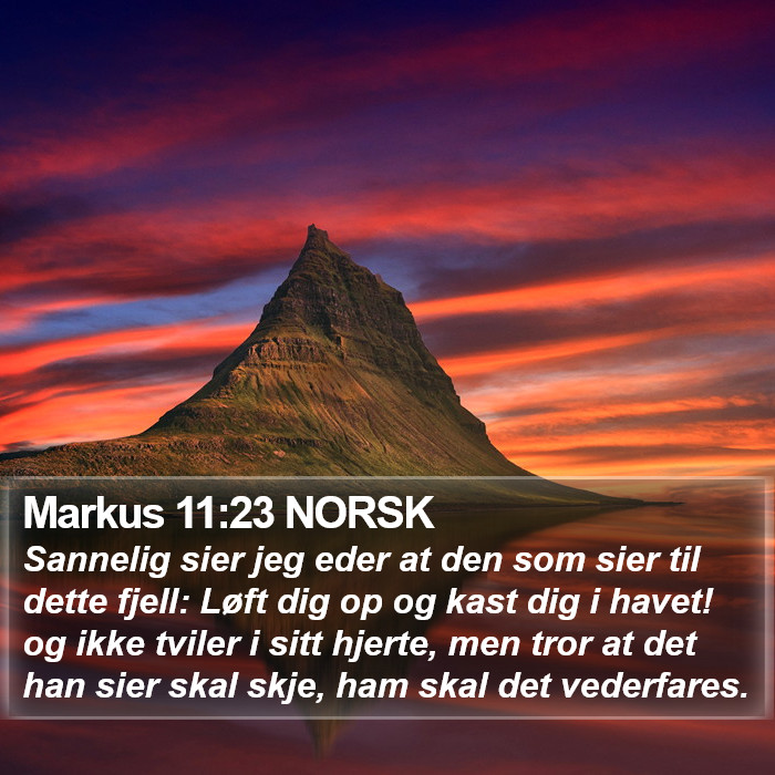 Markus 11:23 NORSK Bible Study