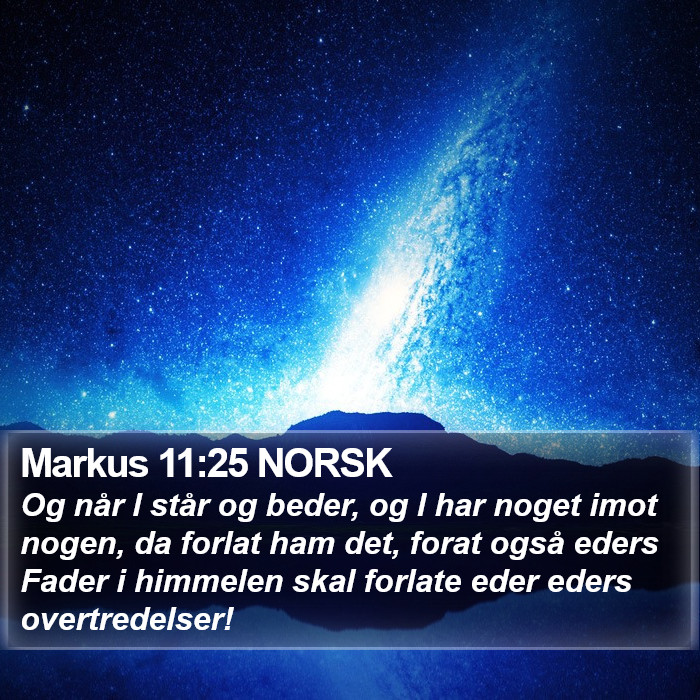 Markus 11:25 NORSK Bible Study